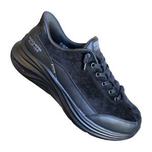 Skechers Slip-ins: Contour Foam - Cozy Fit, Mens 8.5 Wide Fit Black 212638W